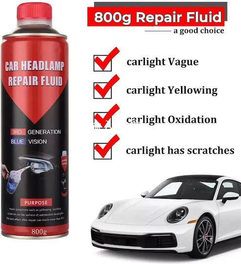 Professional Replacement Liquid Headlight Defogging Lamp 800gr Red Blue Vision 3rd Generation 3pcs Tc-383