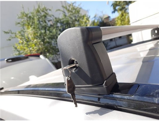 Menabo Bare De Acoperiș Din Aluminiu 113 Cm Pentru Ford Tranzit 2020+ Set Cu Picioare Negre