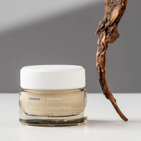 Korres White Pine Αντιγηραντική Κρέμα Προσώπου Νυκτός με Πεπτίδια 40ml