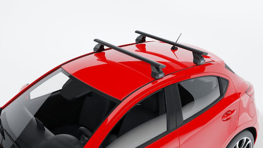Menabo Bare De Acoperiș Din Aluminiu Pentru Citroen C6 4D 2005-2012 Set Cu Picioare Negre