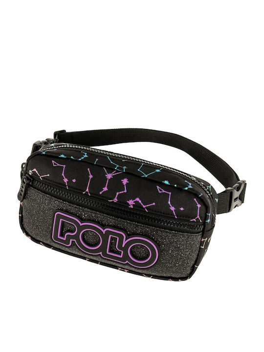 Polo Zippy Σχολική Τσάντα Πλάτης Δημοτικού Μαύρη 25lt 2026