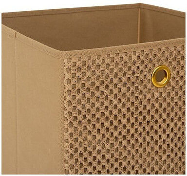 Atmosphera Plastic Storage Box with Lid Brown 31x31x31cm