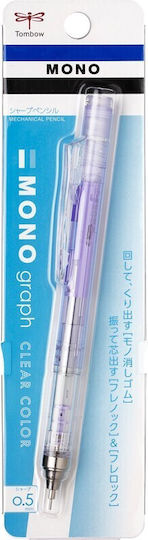 Tombow Dpa-138f Mechanical Pencil Monograph Clear Purple 0.5 Mm 4901991062922