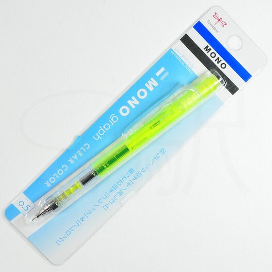 Tombow Dpa-138c Mechanical Pencil Monograph Clear Lime 0.5 Mm 4901991062892