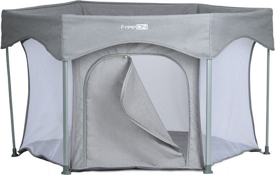 FreeOn Playpen With Mattress Gray 74x117cm