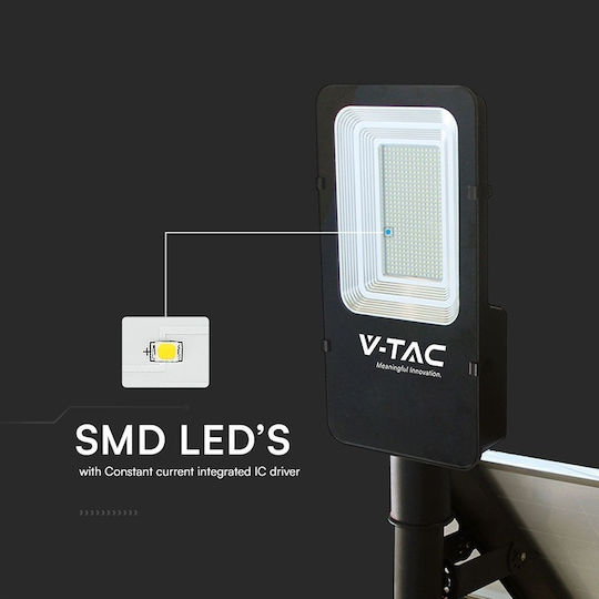 V-TAC Ηλιακό Φωτιστικό Δρόμου 50W με Ψυχρό Λευκό Φως 6500K IP65