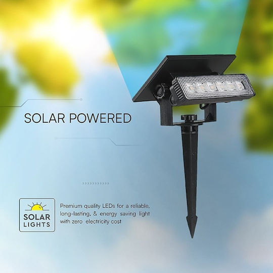 V-TAC Lumină Solară de Perete 0.9W 80lm cu Lumină Alb Cald 3000K IP65
