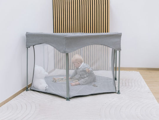 FreeOn Playpen With Mattress Gray 74x117cm