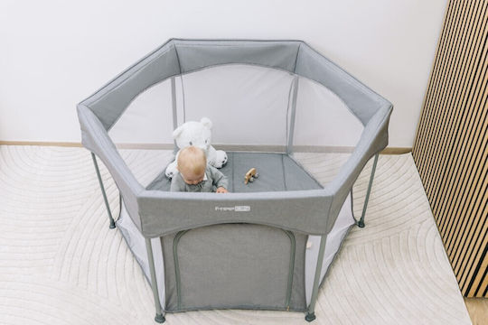 FreeOn Playpen With Mattress Gray 74x117cm