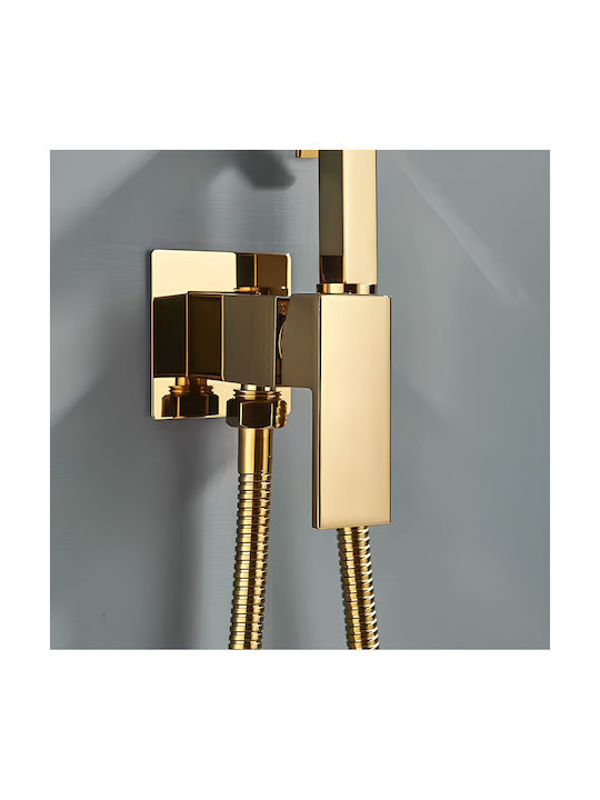 Wand Bidetarmaturen Gold