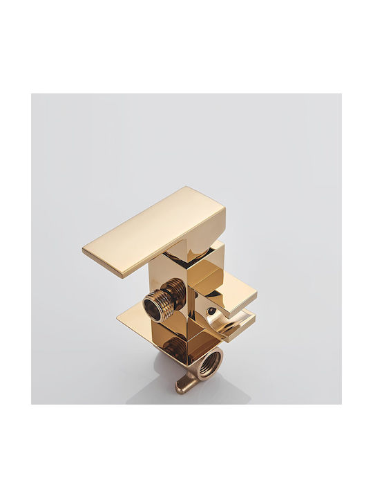 Wand Bidetarmaturen Gold