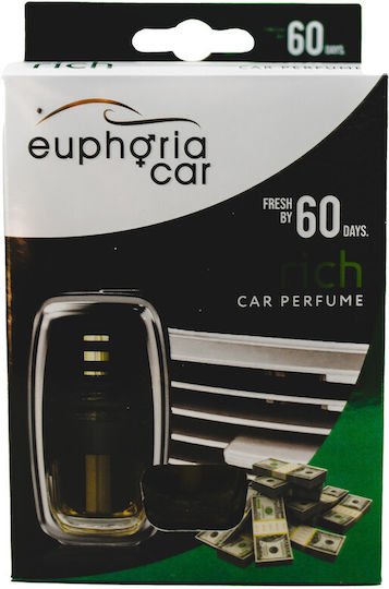 Euphoria Car Окачен Течен Ароматизатор За Кола Канела Ванилия Черен 7мл