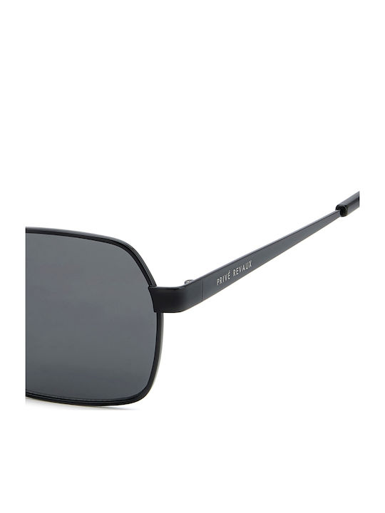 Prive Revaux Men's Sunglasses with Black Metallic Frame and Black Lens PR3010/G/S 807/IR