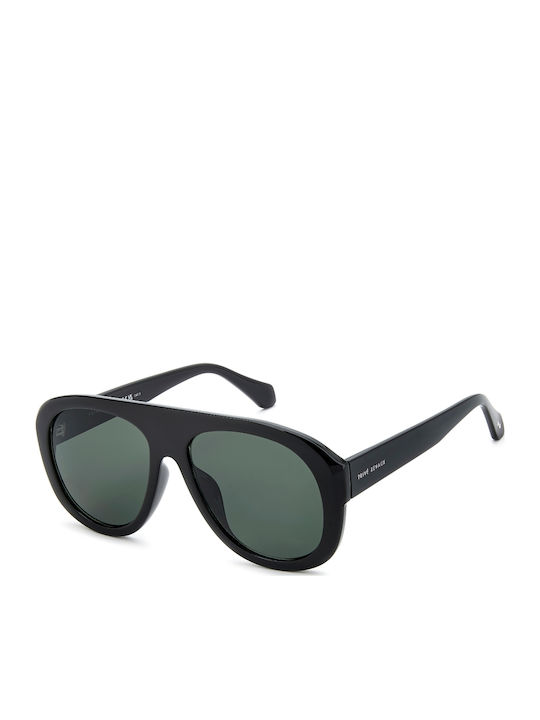 Prive Revaux Unisex Sunglasses with Black Horn-Rimmed Frame and Black Lens PR3007/S 7ZJ/QT