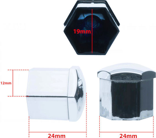 Extremo Tuning 19 Mm Wheel Bolt Caps Set 20 Pcs Puller