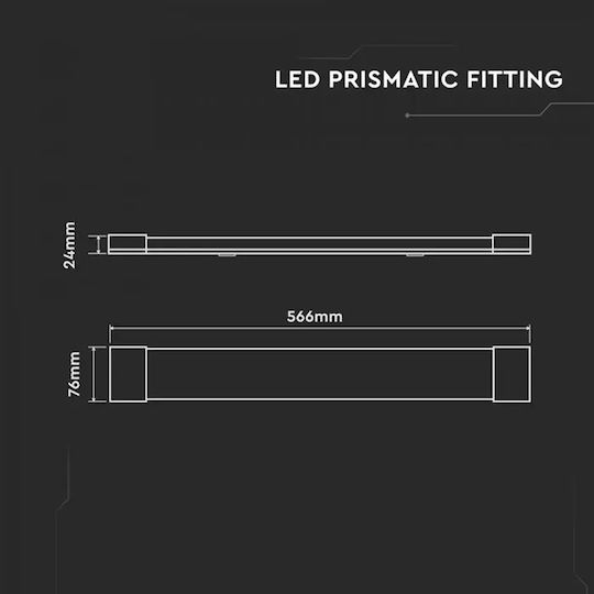 Фотистико LED 20W 60cm 120lm/w 3000K Топло Бяло Чип Cree