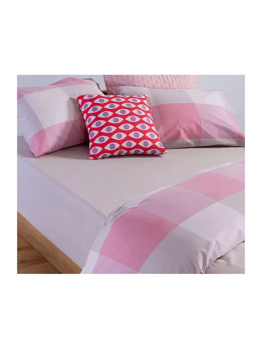 Nef-Nef Homeware Casual Bettlaken King Size mit Gummibettlaken 240x270+35cm 4 4Stücke