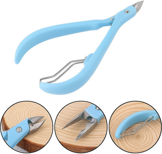 Cuticle Remover Clipper Ubx Stainless Steel Plastic 9.5 X 6 Cm Blue