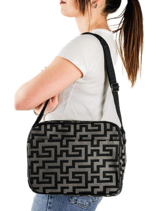 Fabric Women's Crossbody Bag Black