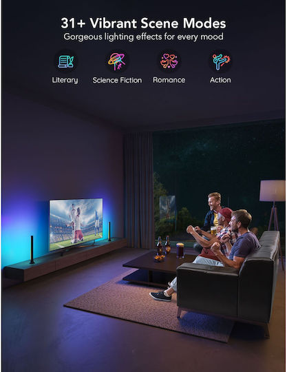 Govee TV Light Bluetooth/WiFi Lustră Decorativă Baruri Negru 2buc