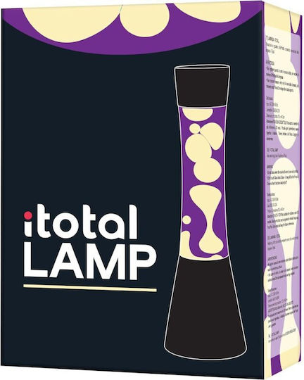 I-Total Lustră Decorativă Lampă de lavă Negru