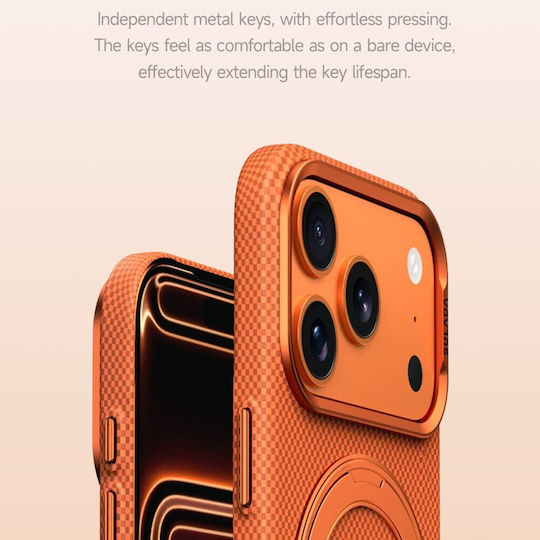 Sulada Back Cover Fibră Aramidă / Plastic Negru (iPhone 17 Pro Max)