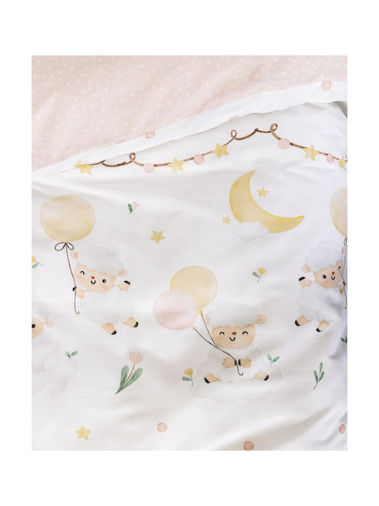 Nima Set Baby Crib Sheets Cotton Fitted Little Pink 120x170cm
