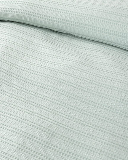 Nima Κουβέρτα Πικέ Υπέρδιπλη 220x240εκ. Minty Blue