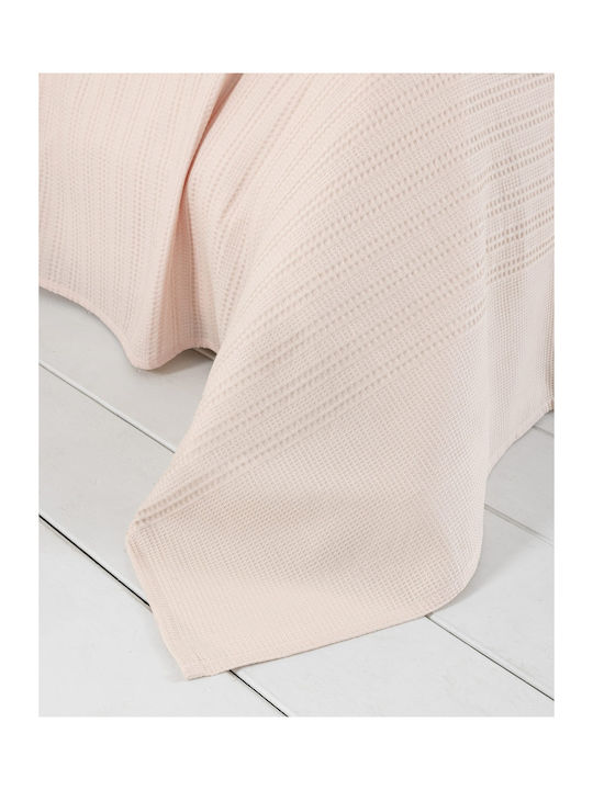 Nima Dune Pink Pink Pique Double Blanket 220x240cm