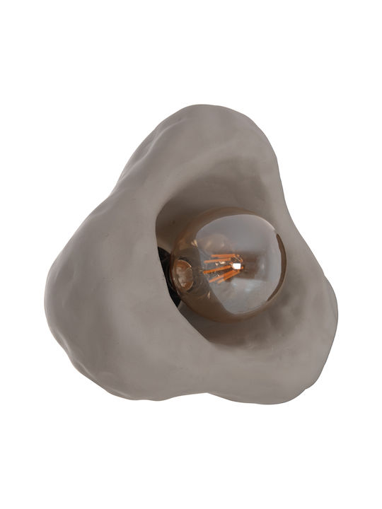 HomeMarkt Luxon Φωτιστικό Τοίχου με Ντουί E27 Γκρι 28x15εκ.