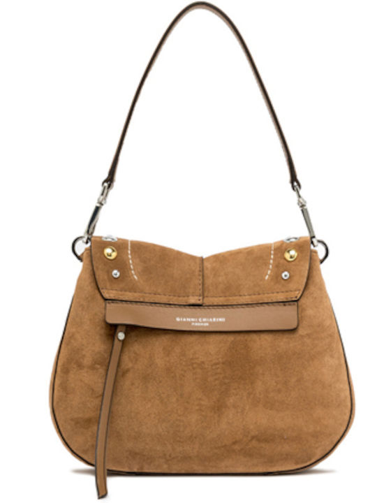 Helena Round Fabric Women's Shoulder Bag Tabac Brown