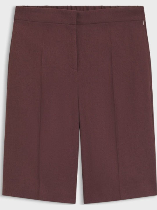 Damen Bermudas Leinen Braune