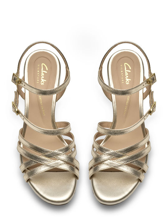 Ezoria Strap Sandals Gold