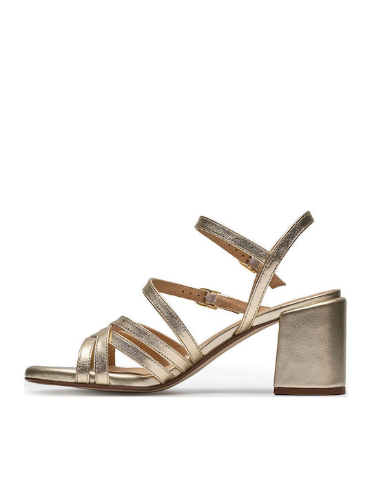 Ezoria Strap Sandals Gold