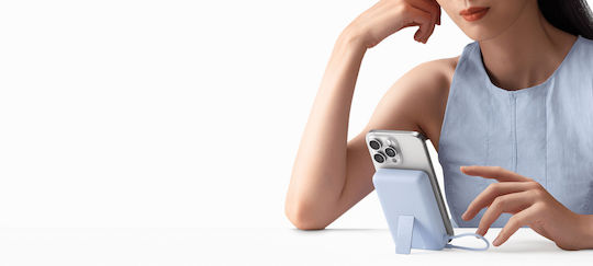 Xiaomi Магнитна Външна Батерия с Вграден Стойка MagSafe 10000mAh 33W с USB-C Порт Син