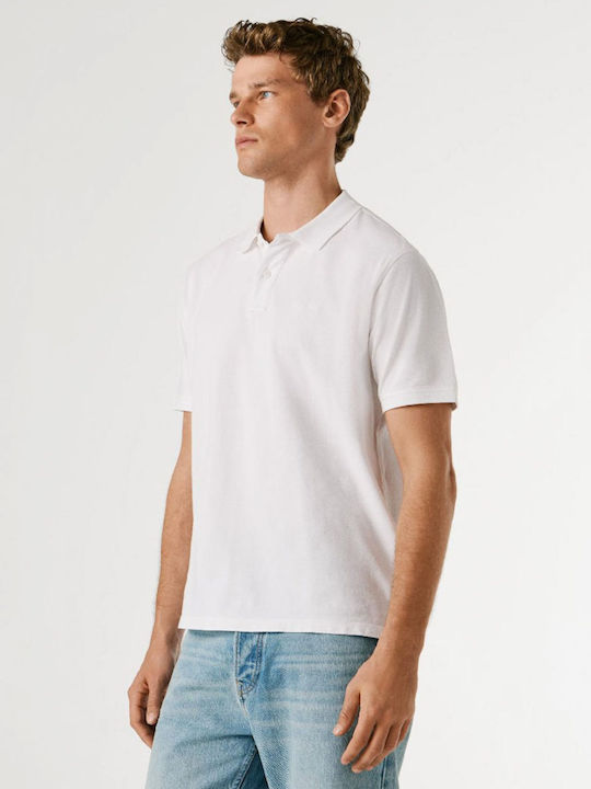 Polo Herrenbluse Kurzarm Weiße