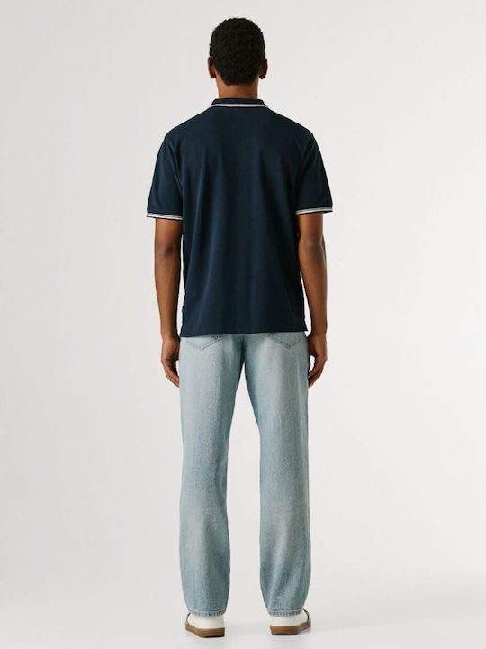 Pepe Jeans Polo Herrenbluse Kurzarm Dulwich Blau