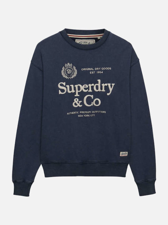 Luxe Long Women's Sweatshirt Blue