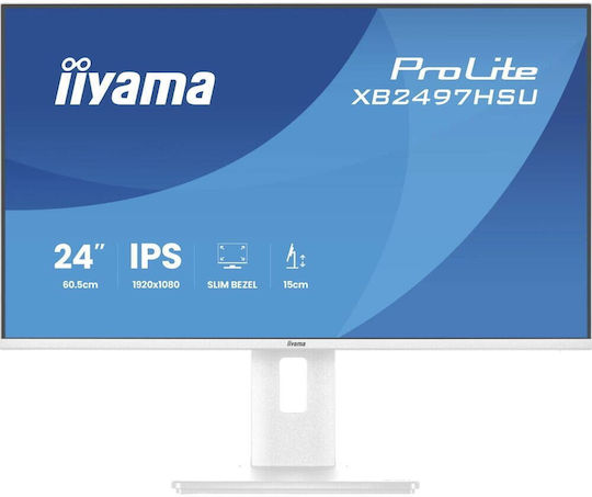 Iiyama XB2497HSU-W1 IPS Monitor 23.8 Inch FHD 1920x1080 with Response Time 4ms GTG White