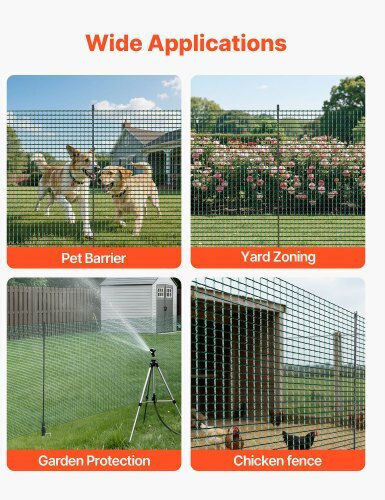 Vevor Green Wire Fencing 0.9x25m
