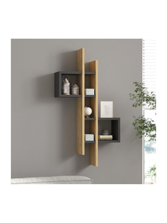 Рафт Стенен Garel Oak-carbonate 53.8x19.6x108см.