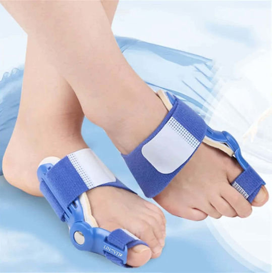 Set 2 Corectoare Bunion Linovit Reduce Inflamația Ameliorează Durerea Reglabil Albastru