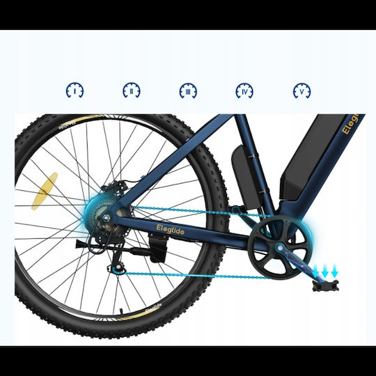 Eleglide Mopride 3 29 Inch Blue Electric Mountain Bicycle
