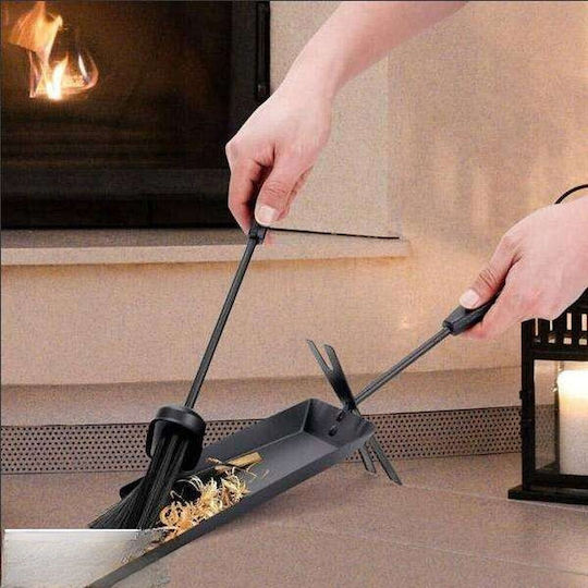 Farasaki Fireplace Tongs Black