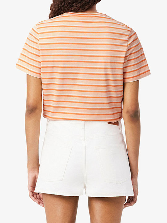 Γυναικείο T-shirt Ριγέ Coral