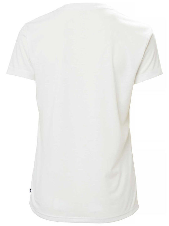 Skog Recycled Graphic Γυναικεία Μπλούζα Κοντομάνικη White