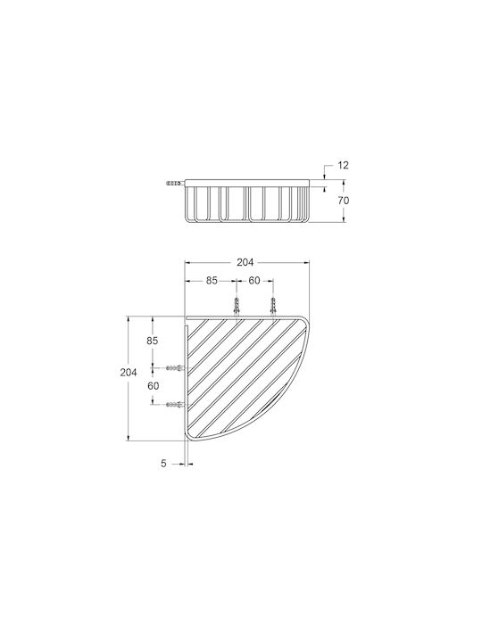 Piccadilly Wall Mounted Sponge Holder