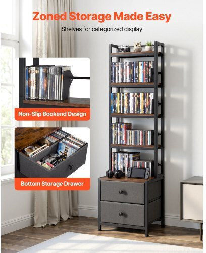 Living Room Cabinet Made of Black Metallic 40x30x143.5cm