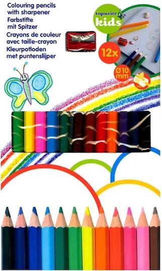 Topwrite Комплект 24 Разнообразни Цветни Моливи За Деца Многоцветни