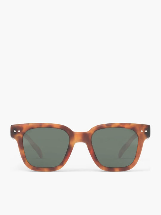 Izipizi Τετράγωνα Παιδικά Γυαλιά Ηλίου με Polarized Φακό Καφέ για 7-11 Ετών